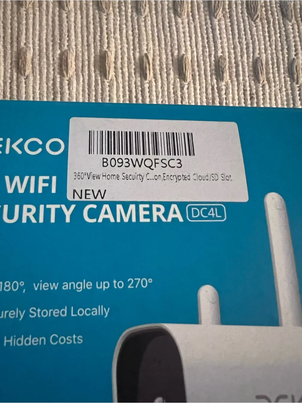 DEKCO HD WiFi Security Camera 2-Pack DC4L - Outdoor Pan 180° Surveillance